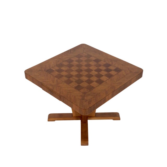 Vintage Marquetry Game Table, 1920s For Sale - Image 3 of 10