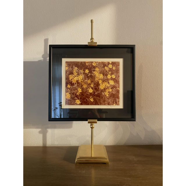 Modern Late 20th Century Adjustable Brass-Finish Tabletop Art Easel, 25” For Sale - Image 3 of 4