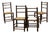Turned Wood Spool Chairs attributed to Charles Dudouyt, 1940s, Set of 4 For Sale
