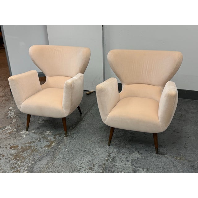 Italian Coup Studio for Coup D’Etat Italian Club Chairs, Pair For Sale - Image 3 of 12