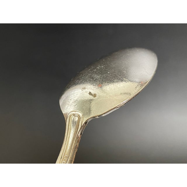 Reed & Barton Corsican 1926 Silverplate Teaspoons With Monogram P - Set of 6 For Sale - Image 10 of 10