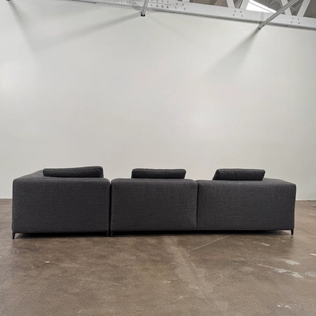 B & B Italia Michele Club Sectional Sofa For Sale In Los Angeles - Image 6 of 7