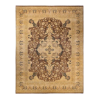Mogul, One-of-a-Kind Hand-Knotted Area Rug - Brown, 9' 1" x 11' 10" For Sale