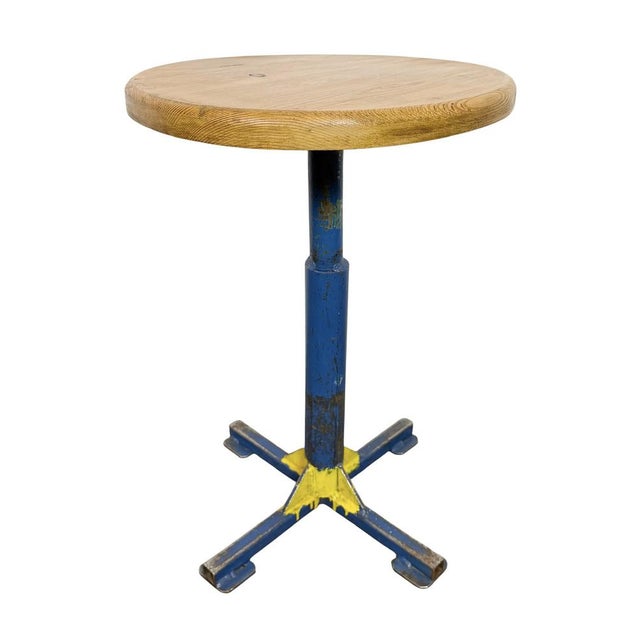Vintage Industrial Workshop Stool, 1960s For Sale - Image 14 of 14