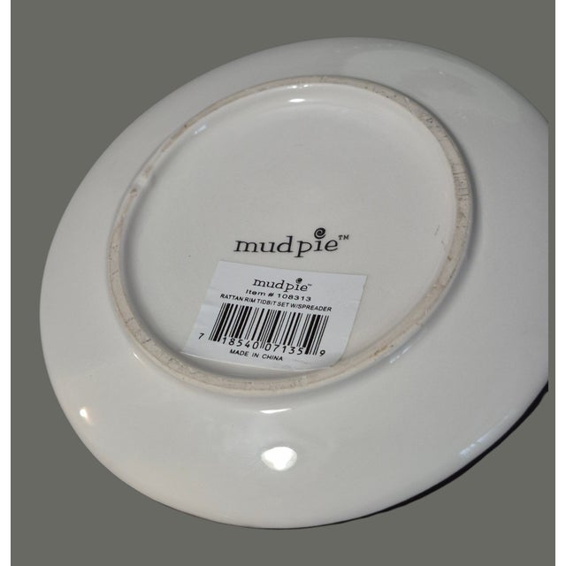 Ceramic Late 20th Century Coastal Small Sea Shell Mud-Pie Fiji Tidbit Dishes 5'' Diameter - Set of 4 For Sale - Image 7 of 9