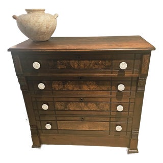 Late Victorian Eastlake Walnut Dresser/Chest of Drawers/Hutch (C1880–1890) For Sale
