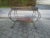 1940s Vintage French Wrought Iron and Mahogany Coffee Table, 1940s For Sale - Image 5 of 8