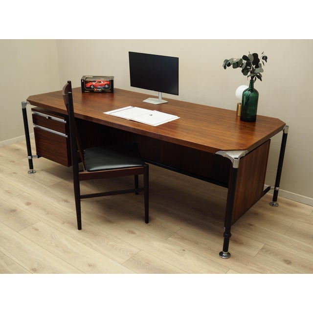 1970s Italian Rosewood Desk by Ico & Luisa Parisi for Mim Roma, 1970s For Sale - Image 5 of 18