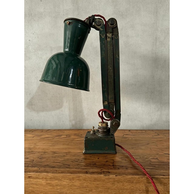 Industrial Worktop Machinists Lamp from Simplex, 1930s For Sale - Image 3 of 11