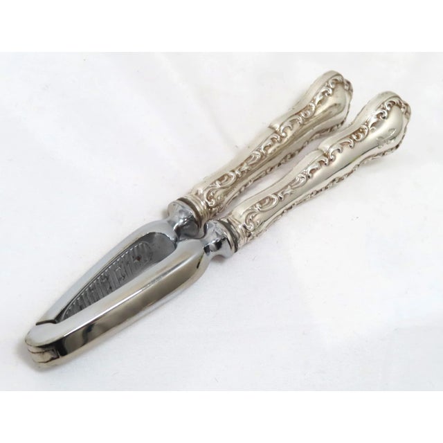 Nice Vintage Mid 20th Century Retro Victorian Sterling Silver Handle Nut Cracker For Sale In Boston - Image 6 of 13