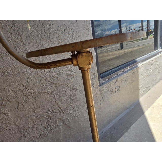 Art Deco Floor Lamp With Round Table Surface For Sale - Image 9 of 11