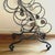 1990s Wrought Iron Scrolled 12 Bottle Grapevine Wine Free Standing Rack For Sale - Image 4 of 7