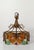 Mid 20th Century Chandelier in Gilt Wrought Iron and Hammered Glass attributed to Longobard, 1970s For Sale - Image 14 of 18