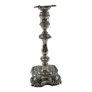 Exquisite & Rare Silver Candlestick by James Dixon & Sons. For Sale