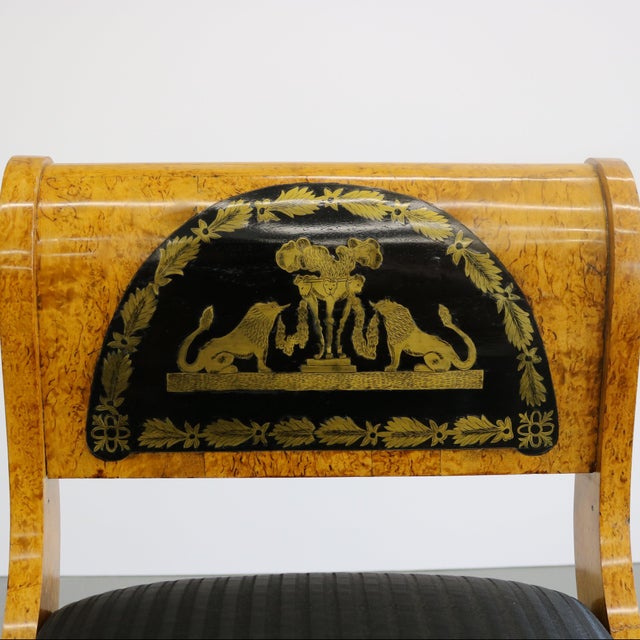 19th Century Karelian Birchwood Bench Boulle Mounts For Sale In New York - Image 6 of 7