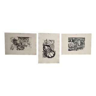 Valeria Vecchia, Triptych, 1970s, Engravings, Set of 3 For Sale