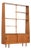Mid Century Bookcase Room Divider in Teak For Sale