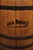 Jack Daniels Whiskey Barrel Engraved Oak Wood With Metal Bands For Sale - Image 4 of 12
