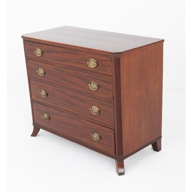 Antique Regency Chest Drawers in Mahogany, 1820 For Sale - Image 4 of 5