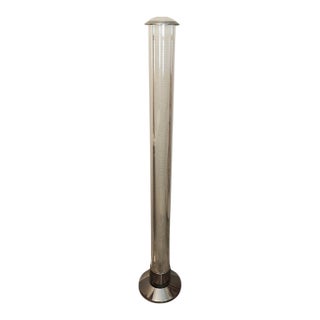 Vintage 2000's 67" Tall Acrylic Lucite Gradient Floor Lamp With Dimmer For Sale