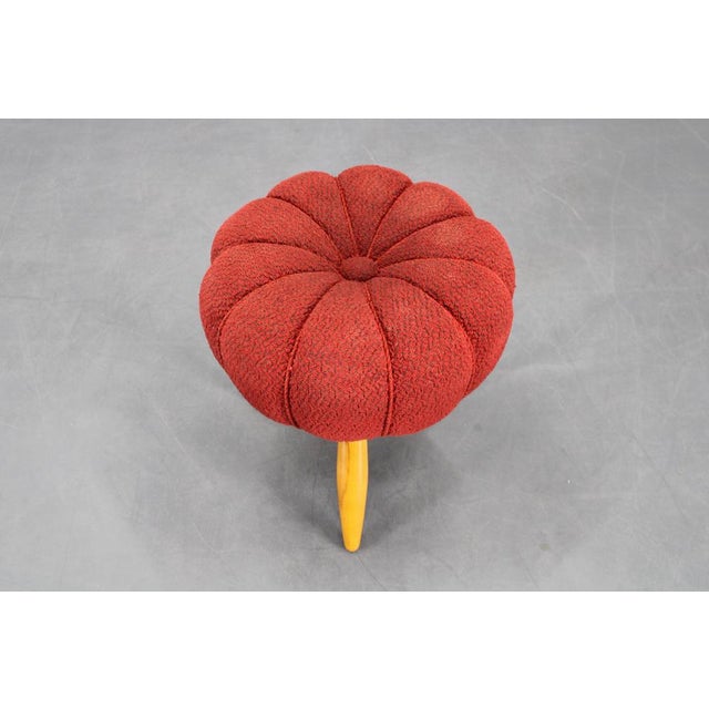 Tabouret or Pouf, Former Czechoslovakia, 1950s For Sale - Image 4 of 10