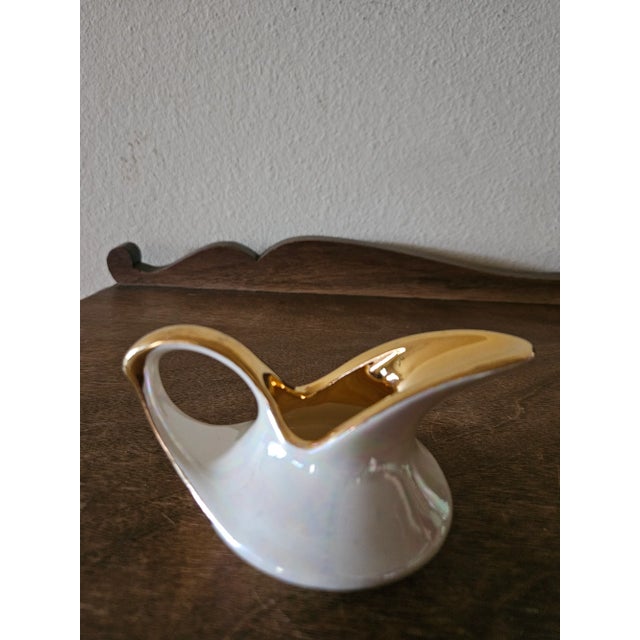 Ceramic Vintage Pearl China Company Mini Opalescent Ceramic Sugar and Creamer Set For Sale - Image 7 of 11