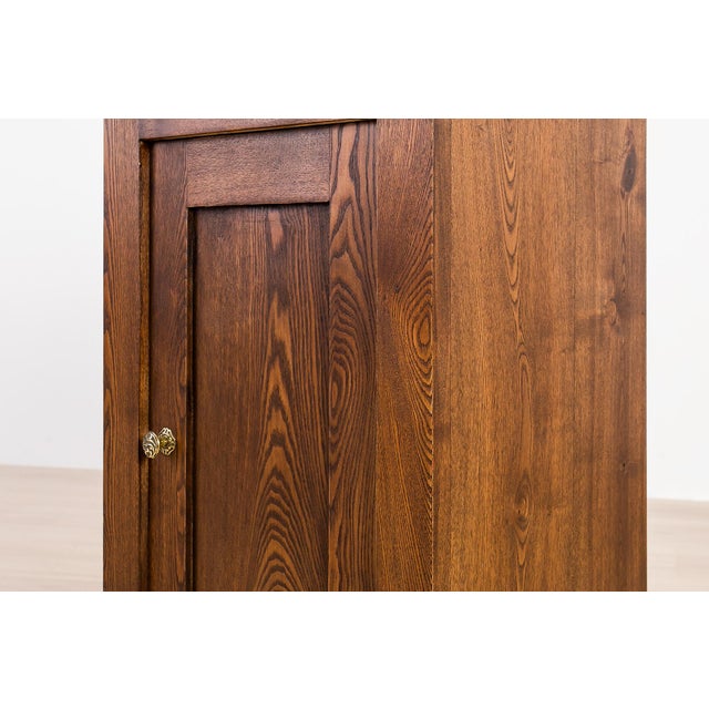 Art Nouveau German Ash Bedside Cabinets with Marble Tops, 1910, Set of 2 For Sale - Image 15 of 17