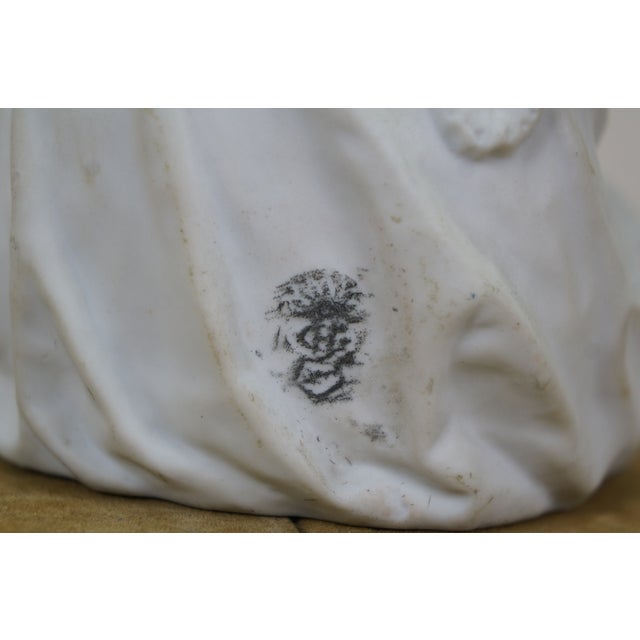 Antique German Gebruder Heubach Bisque Piano Baby Figurine Statue 9" For Sale - Image 13 of 16