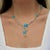 Not Yet Made - Made To Order Nina Zhou Serenity Aquamarine Turquoise Diamond Statement Necklace in 14k Yellow Gold For Sale - Image 5 of 11