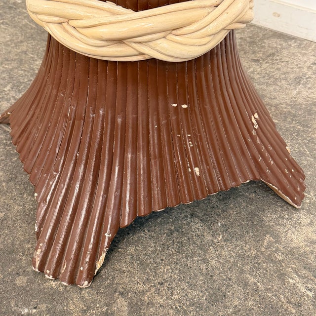 Modern Regency Sheaf of Wheat Pedestal Table For Sale - Image 9 of 12
