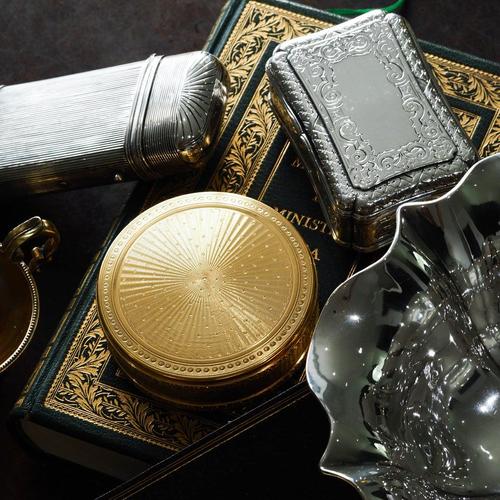 Antique French Silver Gilt Vermeil Circular Box, 1900s For Sale - Image 11 of 18