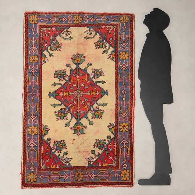Kars rug in wool, large knot, hand-made. This piece is attributed to the mentioned designer/maker. It has no attribution...