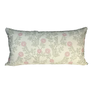 Jane Churchill "Juliette" Embroidered King Pillow