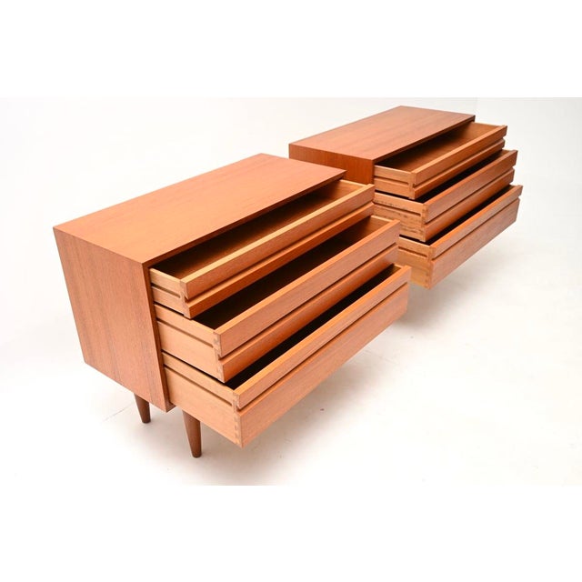 Vintage Danish Teak Chest of Drawers attributed to Poul Cadovius, 1960, Set of 2 For Sale - Image 11 of 12