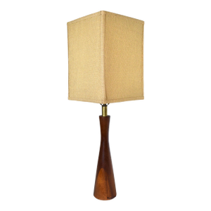 Mid Century Modern Walnut Lamp After Phillip Lloyd Powell