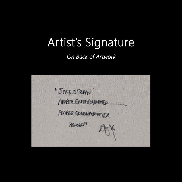 Jack Straw - Original Abstract Mixed Media Graffiti Inspired Painting on Canvas by Amber Goldhammer For Sale - Image 9 of 9