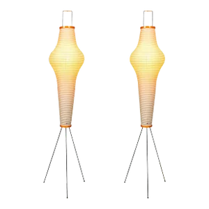 Isamu Noguchi Akari 14a Floor Lamps - a Pair