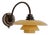 Wall Lamp Ph-1/1 with Yellow Shades by Poul Henningsen, 1930s For Sale