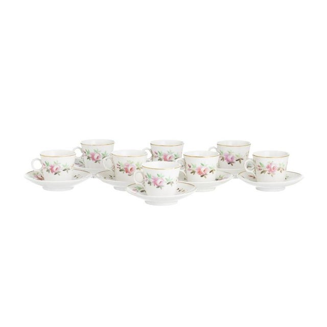 Porcelain Tea Cups and Saucers from Vista Alegre, Set of 16 For Sale - Image 6 of 6