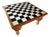 Mackenzie-Childs 5' X 5' Train Dining Table With Checkerboard Top & Hand Painted Legs For Sale
