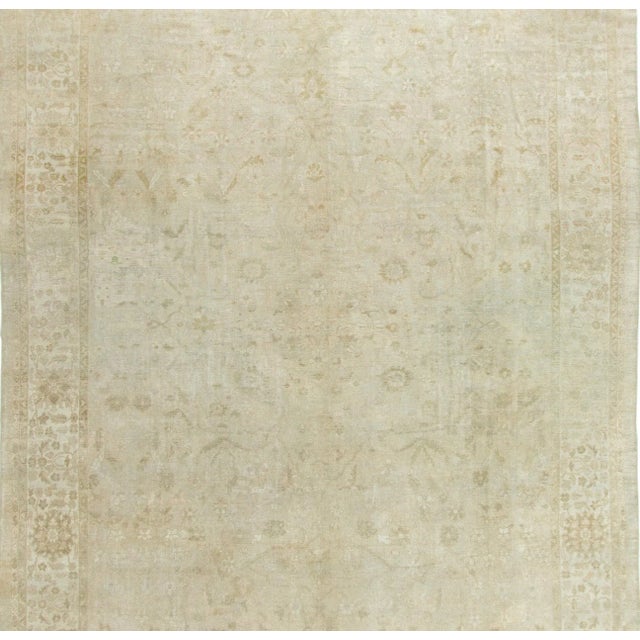 Antique Circa 1890 Subdued Sultanabad Rug 11' X 15'6 For Sale - Image 4 of 8