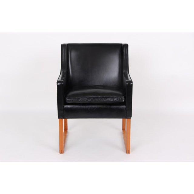 Black Model 3246 Armchairs by Børge Mogensen for Fredericia, 2002, Set of 2 For Sale - Image 8 of 15