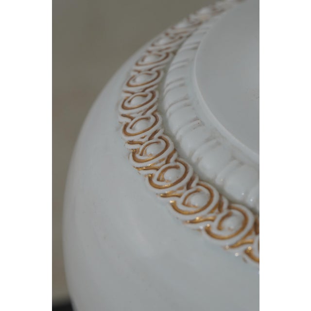 Meissen Vintage White & Gold Neoclassical Porcelain Urn Vase For Sale In Philadelphia - Image 6 of 13