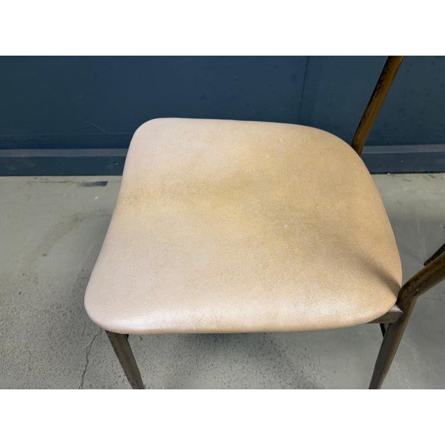 Mid-Century Modern Italian Brass Dining Chairs, 1950s, Set of 4 For Sale - Image 12 of 14