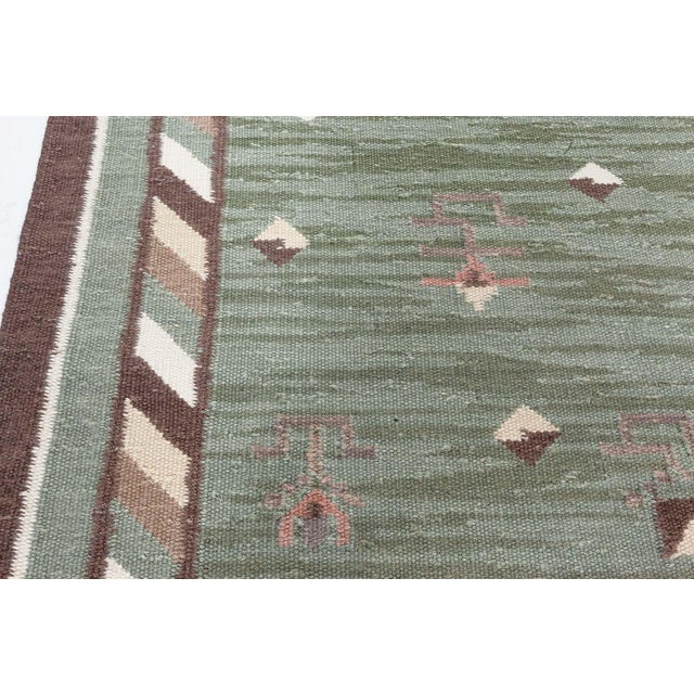 Modern Swedish Flat Weave Wool Rug by Doris Leslie Blau For Sale - Image 4 of 9