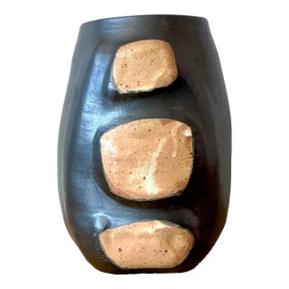 Vintage Boho Original Studio Pottery Vase For Sale