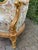 Gold Late 20c Handcrafted Louis XVI Gold Beech Silk Cotton Settee For Sale - Image 8 of 11