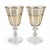 Metal London Secrets Wine Goblets by Patina Vie- a Pair For Sale - Image 7 of 7