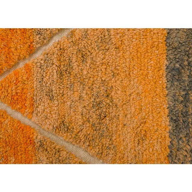 Hand-Knotted Moroccan Wool Rug | 9'7" X 7'1" | One of a Kind For Sale - Image 6 of 9