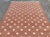 Tan Handmade Cotton Vegetable Dyed Reversible Leaf Pattern Area Rug, Tan and White - 9'x12' For Sale - Image 8 of 11